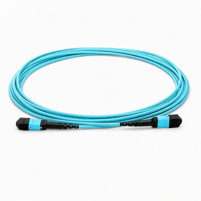12/24 Core MTP MPO Trunk Cable OM3 OM4 Multimode, Type B Polarity Female/Male, 3.0mm LSZH Patch Cord for 40G/100G Data Center