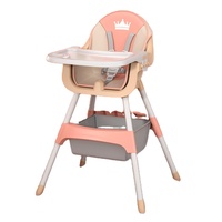 Vente en gros rehausseur 3 en 1 portable chaise haute convertible en plastique siège d'alimentation pour nouveau-né moderne pour hôtel, salle à manger, cuisine