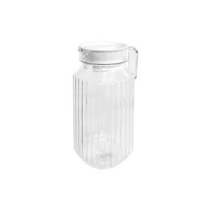 Jarra de Bebidas Transparente de Plástico PC con Tapa Antiderrames y Asa, Reutilizable para Jugos y Agua, Ideal para Restaurantes y Servicios de Catering - Product Image 2