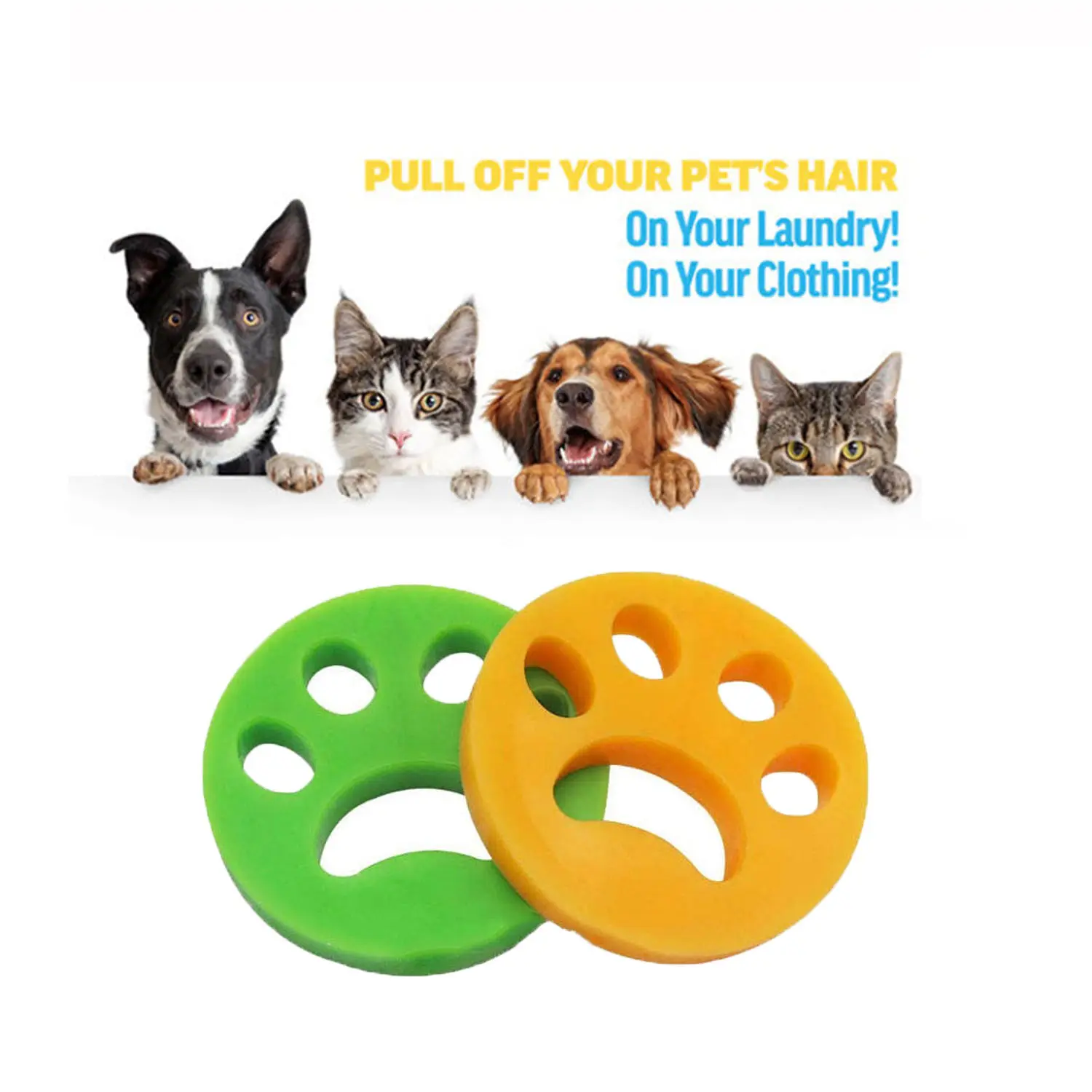 Cheveux de chien chat peluches produits de toilettage pour animaux de compagnie sèche-linge réutilisable nettoyage outils de blanchisserie dissolvant de fourrure pour animaux de compagnie