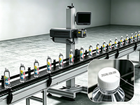 Machine de codage laser CO2 haute vitesse pour tuyaux d'eau en plastique, marquage de date, gravure CNC haute productivité DXF