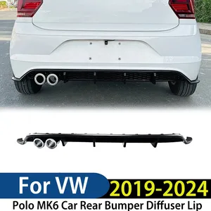 สำหรับ Polo MK6 2019-2024 ชุดแต่งกันชนหลัง ดิฟฟิวเซอร์ สปอยเลอร์ ป้องกันรอยขีดข่วน ชุดแต่งภายนอก - Product Image 1