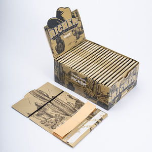 Papel de fumar de marca de combustión lenta, delgado, de cáñamo orgánico, tamaño King, diseño personalizado para tabaco - Product Image 1