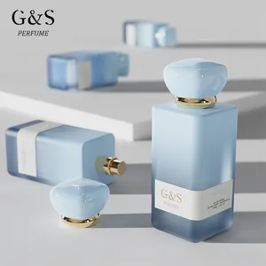 Luxury Perfume Bottle 100ml Fragrance Bottle Colored Perfume Bottles With Resin Cap