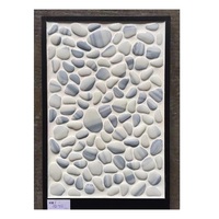 2022 Diskon Besar Pebble Kaca Mosaik Latar Belakang Dinding Kamar Mandi Latar Belakang Pola Bulat Ubin Mosaik Dekoratif