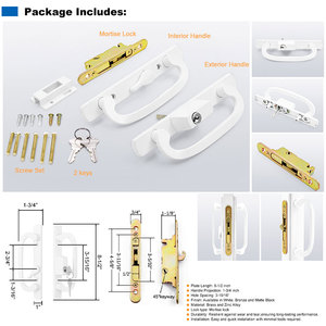 2024 thiết kế hiện đại nội bộ cửa xử lý Bộ Hot Bán giá cả cạnh tranh cho căn hộ sử dụng - Product Image 4