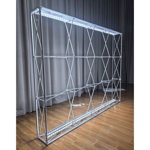 Digital Printing Scrolling Lightweight Wind Resistant Aluminum <b>Frame</b> Easy Assembled Portable Folding Display Stand Custom - Product Image 5