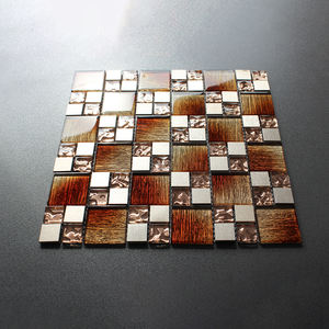 Azulejo de mosaico de vidrio <span class=keywords><strong>para</strong></span> decoración del hogar, forma de mosaico de cristal <span class=keywords><strong>para</strong></span> colorear, precio de fábrica - Product Image 1