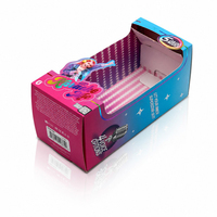 Scatola Espositiva Personalizzabile per Vetrine con Foro Euro e Inserto in Blister, Confezione in Cartone per Microfoni