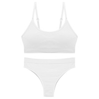 BS007 ensemble de soutien-gorge confortable pour femme sans fil beau dos jeune fille Camisole tasses grande taille push-up sous-vêtements de sommeil