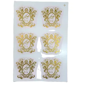 Hot stamping gold foil paper rolls Water transfer decal foil on glass cup