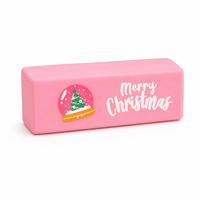 Jouet Squishy de Noël Personnalisé en Forme de Beurre, Doux, à Rebond Lent, Sensoriel, Anti-Stress, Cadeau Fidget, Vente en Gros Usine OEM ODM