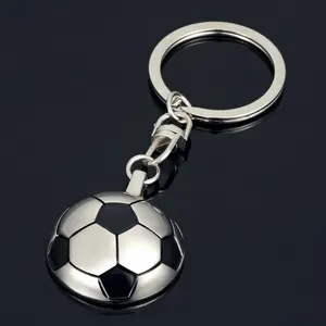 New Sports Metal Keychain Car Key Chain Key Ring Football Basketball Golf Ball Pendant Keyring For Wholesale