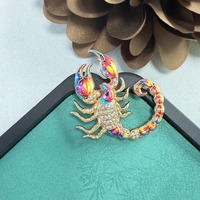 Broches tendance motif scorpion, épingles de revers, bijoux de mode unisexe, pour tenue quotidienne ou formelle, cadeau de célébration