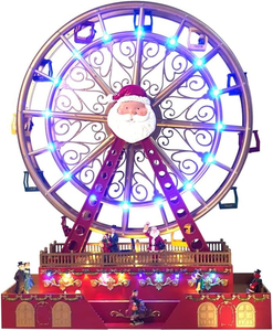 Wholesale Ferris Wheel Music <b>Box</b> with Colorful Led Light and Movement for <b>CHRISTMAS</b> DECORATION Toy and <b>Gifts</b> - Product Image 1