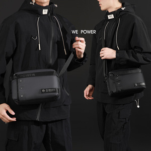 Sac bandoulière homme en nylon durable pour l'extérieur, sac de poitrine vintage en toile, design estival tendance pour la vie quotidienne - Product Image 6