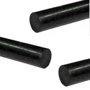 Tige ronde en HDPE noir à vendre 15mm x 1m Matériau résistant, léger et résistant aux produits chimiques pour l'usinage - Product Image 1