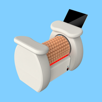 Appareil de massage multifonctionnel de bureau pour amincissement corporel, perte de poids, raffermissement, drainage lymphatique et détoxification avec technologie à rouleaux 360° pour usage commercial