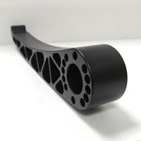 Personnalisé 5 Axes Anodisé Noir Quadrupède Robotique Chien Jambe Bras Outils CNC Usinage Robot De Rechange Composants Fil EDM Brochage