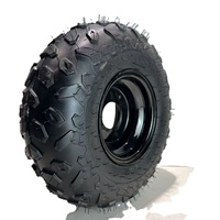 Pneu de roue ATV tubeless 14,5 pouces, petit pneu en caoutchouc tout-terrain, livraison économique, pièces de vélo de qualité