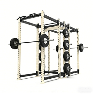 Système de rack à squats modulaire double face - Système de rack à squats extensible avec barre de traction texturée - Conception de salle de sport adaptée à l'avenir - Product Image 4