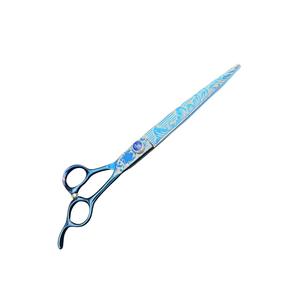 กรรไกรตัดขนสัตว์เลี้ยงบลูสตีล 7.5 นิ้ว ใบมีดตรง สแตนเลสสตีล อุปกรณ์ตัดขนสุนัข กรรไกรตัดแต่งขนมืออาชีพ - Product Image 1