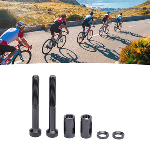 <span class=keywords><strong>2</strong></span> ensembles de supports pour ordinateur de vélo, vis de fixation allongées en alliage de Ti, vis allongées pour support d'ordinateur de vélo, noires - Product Image 3