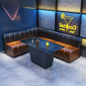 Bar à manger bar Table-chaise Ensembles Pub Salle privée Canapés KTV Table basse Combinaisons U/L En forme, mural pour les salons - Product Image 1