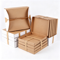 Boîtes à pizza en kraft imprimées sur mesure, boîtes à emporter jetables en carton ondulé, emballage alimentaire pour pizza, gâteau, tarte aux œufs, restaurant commercial