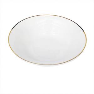 Set di stoviglie in ceramica di forma rotonda con bordo dorato e zuppa rotonda e piatto piatto piatto personalizzato <span class=keywords><strong>piatti</strong></span> da tavola con Logo <span class=keywords><strong>18</strong></span> <span class=keywords><strong>pezzi</strong></span> - Product Image 5