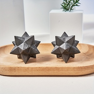 Estrellas Merkaba de Shungita Talladas a Mano, Cristales, Piedras Preciosas, Piedra de Meditación para Decoración del Hogar, Decoraciones de Cristal - Product Image 1