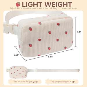 Sac banane tendance personnalisé avec patch pour filles, sac à bandoulière pour femmes et enfants, sacs imprimés adorables - Product Image 3