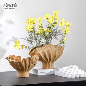 Accenti decorativi interni contemporanei all'ingrosso grande <span class=keywords><strong>vaso</strong></span> di grano <span class=keywords><strong>conchiglia</strong></span> in ceramica - Product Image 4