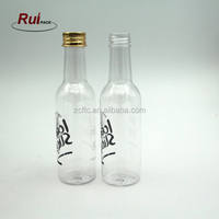 60ml, 100ml,150ml 300ml bouteille en plastique PET vide de type bière, bouteille de vin