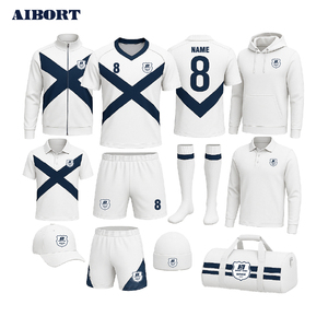 Conjunto de <span class=keywords><strong>Camiseta</strong></span> y Pantalones Cortos de <span class=keywords><strong>Rugby</strong></span> Aibort <span class=keywords><strong>Escocia</strong></span>, Uniforme Personalizado para Equipo, Azul, Blanco y Dorado, Sublimado, Transpirable y Elegante - Product Image 1