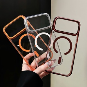 เคสโทรศัพท์ iPhone 15 Pro Max แบบใส TPU PC ป้องกันแรงกระแทก พร้อมแม่เหล็กในตัว ปรับได้ ปิดเลนส์กล้องได้ ขายส่ง - Product Image 6
