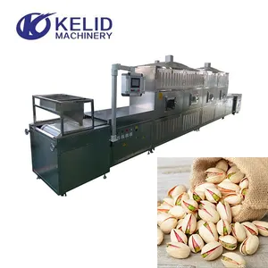 Fully Automatic Industrial Tunnel Type Pistachio Nuts Microwave Drying Roasting Machine