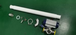 철 인라인 튜브 액체 우유 소스 와인 음료 마시는 자동 분말 파이프 금속 탐지기 - Product Image 5