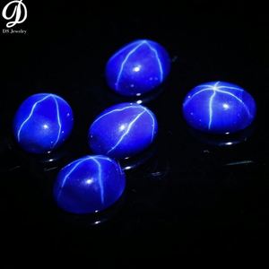 พลอยอัญมณีทรงหลังเบี้ยพิเศษสำหรับทำเครื่องประดับไพลินสีฟ้าอ่อนรูปดาว - Product Image 3