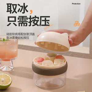 Molde para cubitos de hielo en forma de corazón, silicona de calidad alimentaria con tapa para uso doméstico, verano 2023, hecho en Zhejiang - Product Image 4