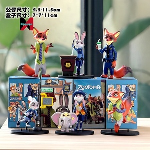 रचनात्मक ट्रेंडी ज़ोटोपिया दृश्य संस्करण आंकड़ा जूडी निक खिलौना डेस्कटॉप डेकोर - Product Image 6