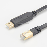 Cable de Consola de Puerto Serie con Chip FTDI Ch340 232rl R232 RS232 PL2303 USB 2.0 a RJ45 para Configuración de Switch de Red