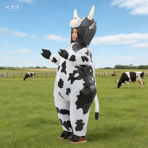 Adult Inflatable <strong>Cow</strong> <strong>Costume</strong>, Fits 1.5-2m. Ideal for Christmas, Cosplay, Parties, Stage Performances and Masquerade Balls - Product Image 3