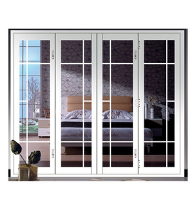 JBD doble acristalamiento puerta bi doble acordeón de vidrio de aluminio <span class=keywords><strong>patio</strong></span> exterior puertas - Product Image 3