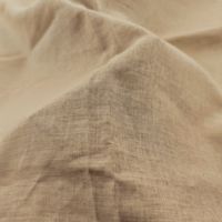 Tissu tissé teint de haute qualité 55% lin 45% coton 95GSM 30x30 53/54" Léger et frais pour robe chemise d'été pour filles, idéal pour les vacances