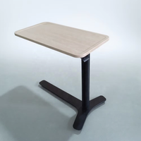 Table basse moderne de luxe avec cadre en fer noir, pieds en Y réglables en hauteur et plateau en MDF pour salon ou tables d'appoint