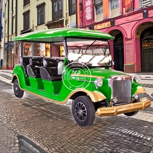 Coche Eléctrico Mini Clásico Modelo Vintage para 5 Personas con Certificado CE 2025, Carro de Golf - Product Image 3