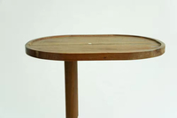 Tables d'appoint rectangulaires de luxe marron en gros, petites tables basses pour salons, chambres et hôtels