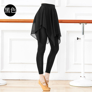 2024 all'ingrosso a buon mercato pantaloni da ballo neri pantaloni da ballo Skited pantaloni Legging per la danza - Product Image 5