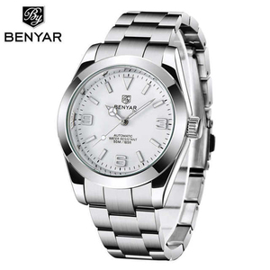 BENYAR-reloj mecánico para hombre, pulsera de acero inoxidable, resistente al agua, automático, pedido mínimo 1, 5177, venta al por mayor, prc - Product Image 3